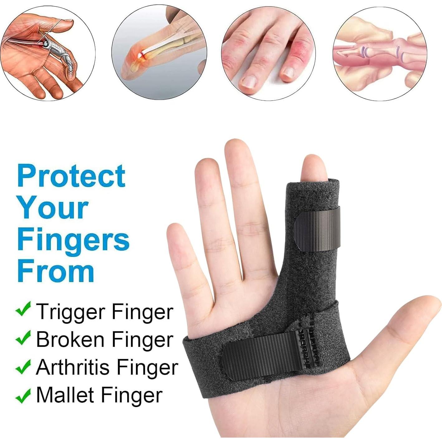 Férula para Dedos Sumifun - Soporte para Dedo Mallet y Artritis