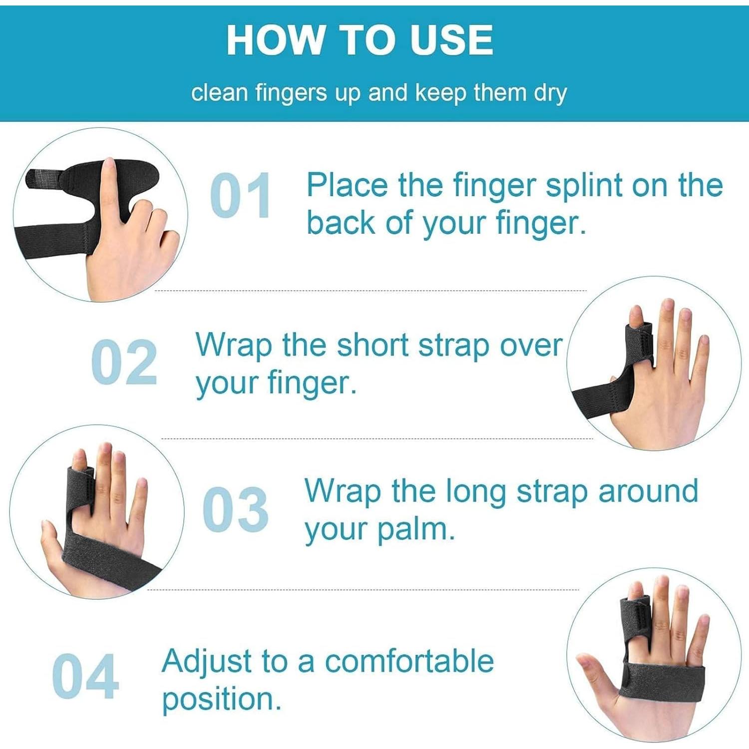 Férula para Dedos Sumifun - Soporte para Dedo Mallet y Artritis