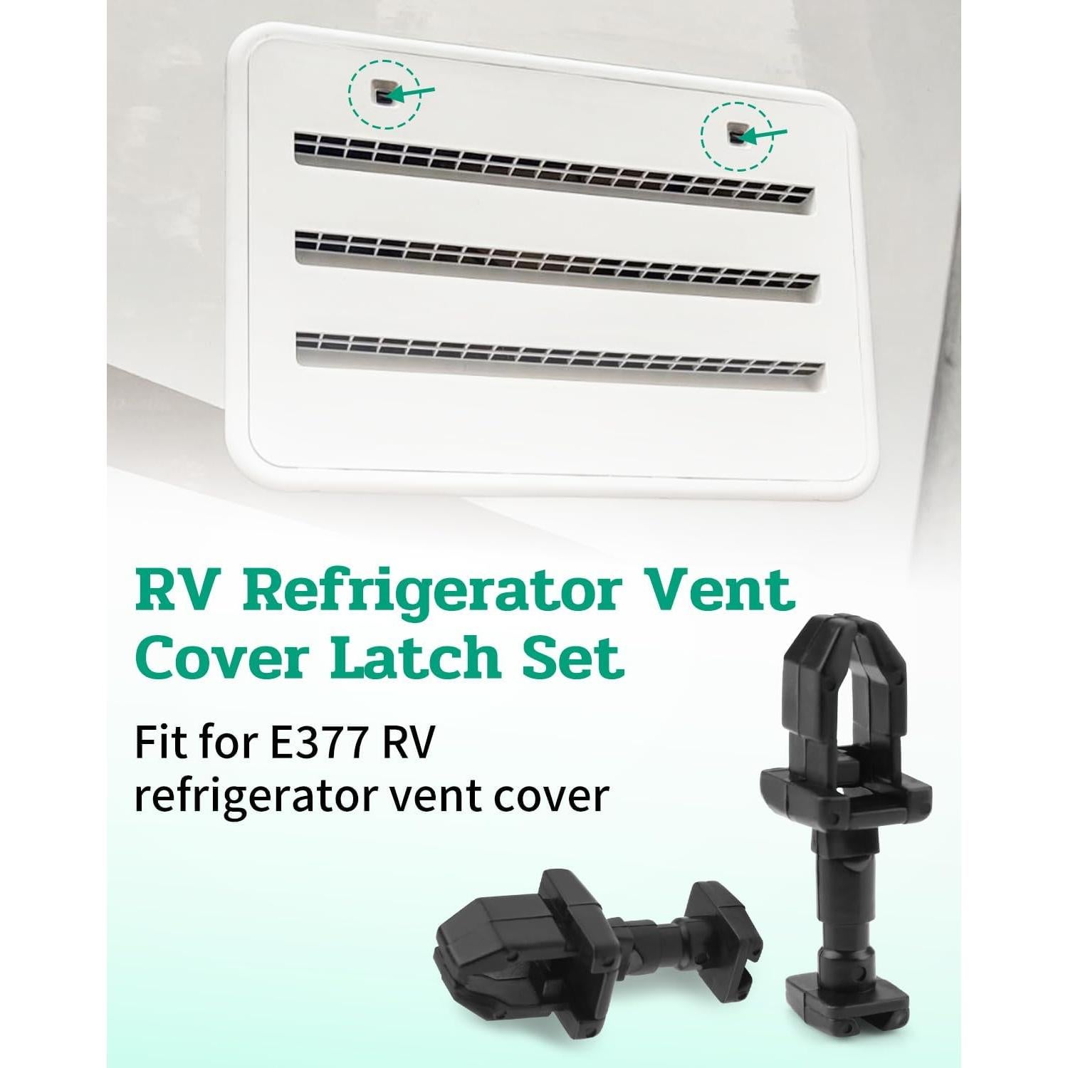 Kit de cierres de ventilación para refrigerador RV Vudajuley E377