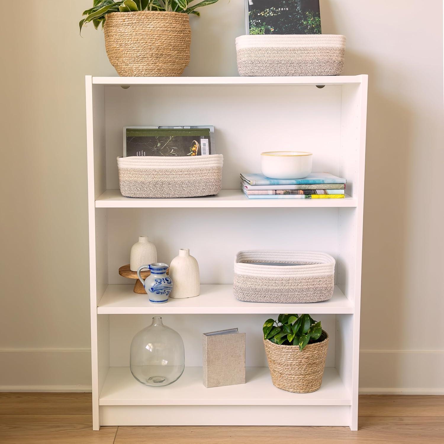 Cestas de Almacenamiento Rectangulares NaturalCozy 30x20cm - Paquete de 3