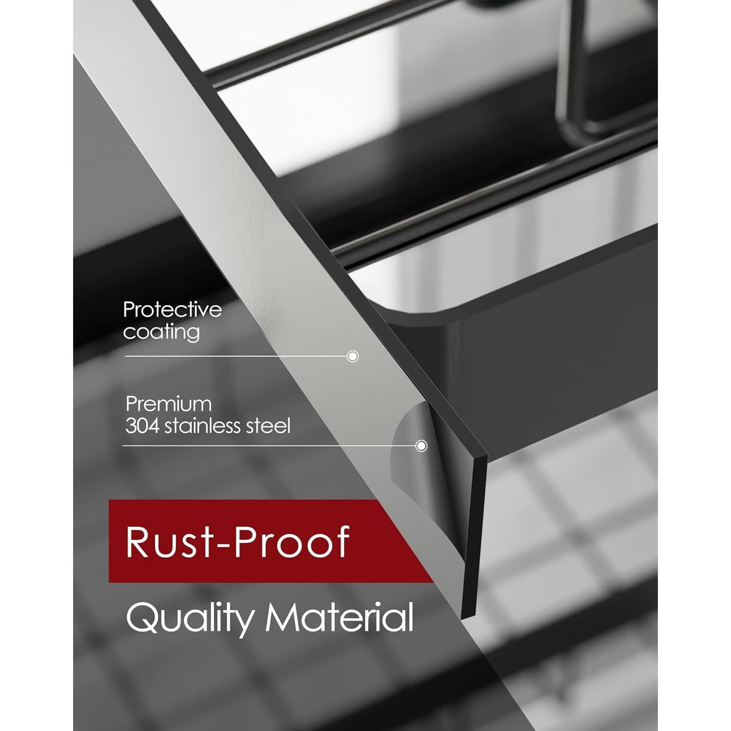 Escurridor de Platos Sakugi Acero Inoxidable Ajustable 80-99 cm