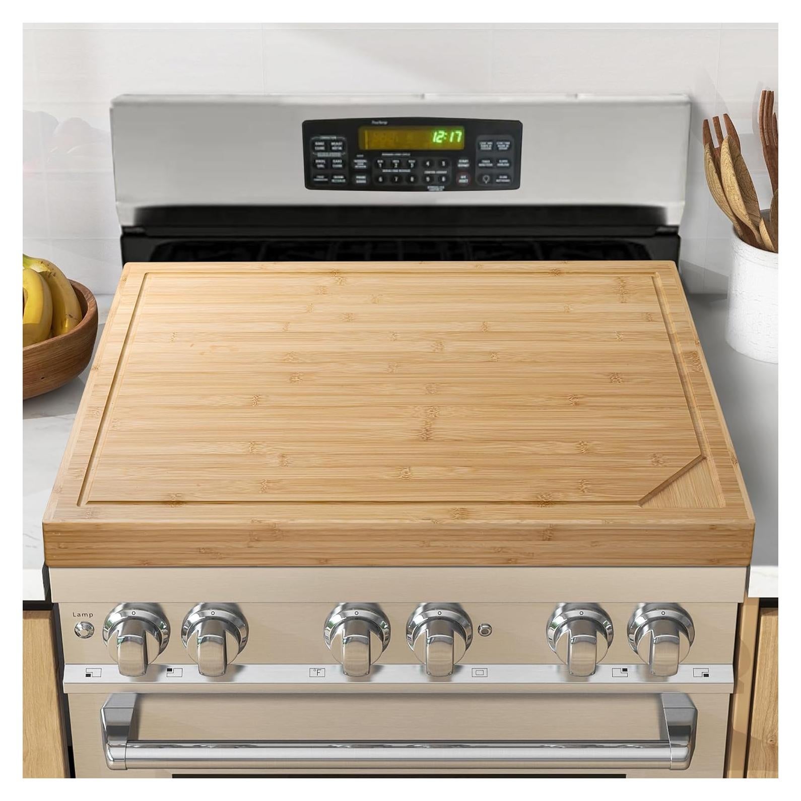 Tapa de Estufa de Madera de Bambú Recuerdos Divertidos 76.2x55.9cm