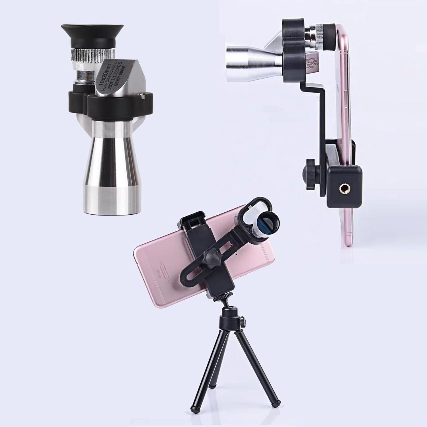 Telescopio Monocular AOTUHA 8X20 Compacto para Smartphone