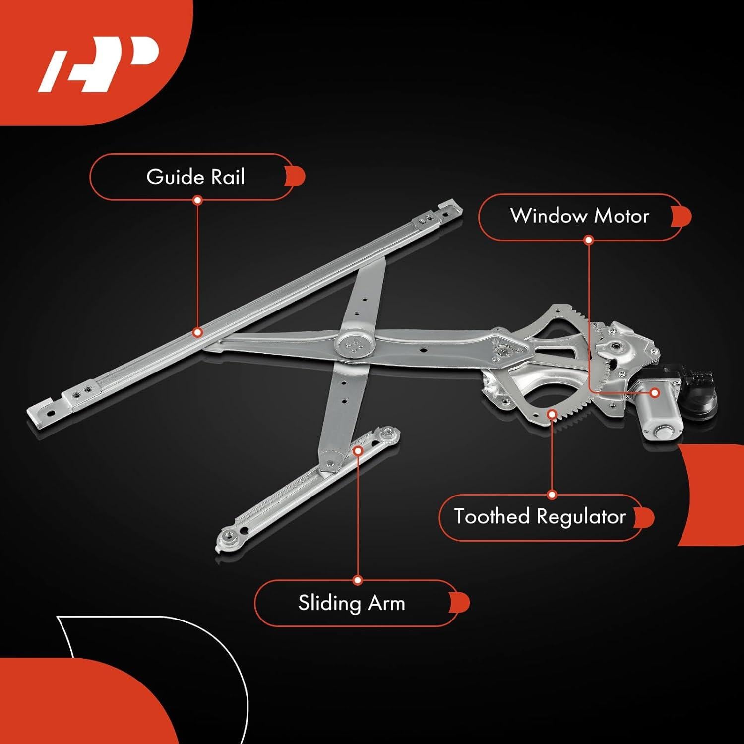 Regulador de Ventana Eléctrico A-Premium Toyota Camry 2007-2009 Izquierdo