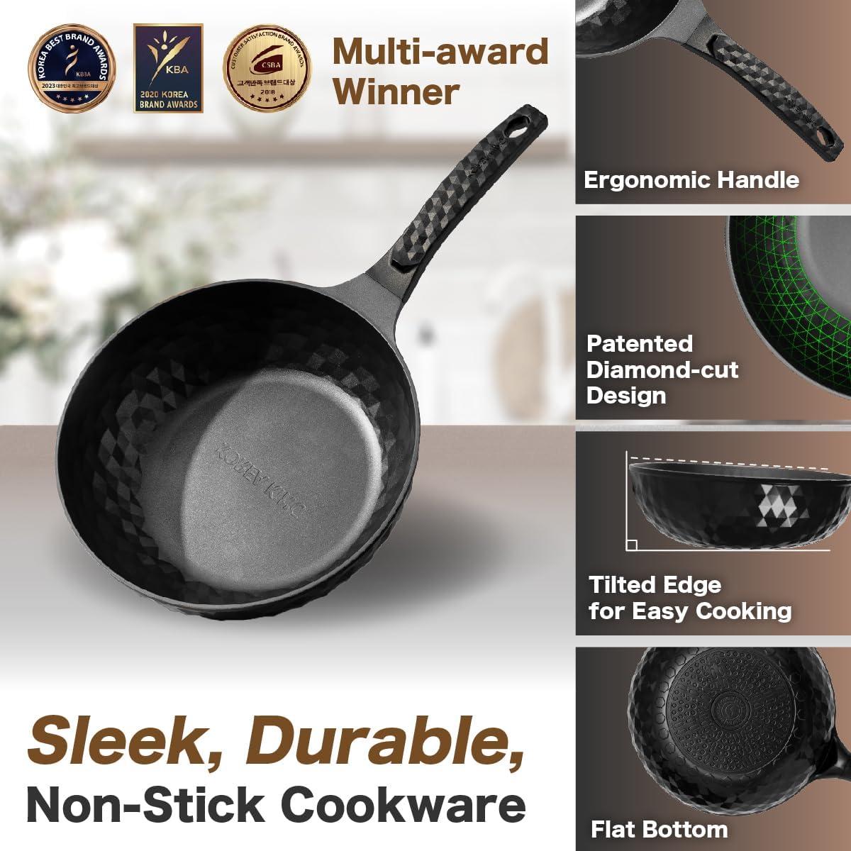 Sartén Wok Antiadherente Diamond X 28 cm con Fondo Plano