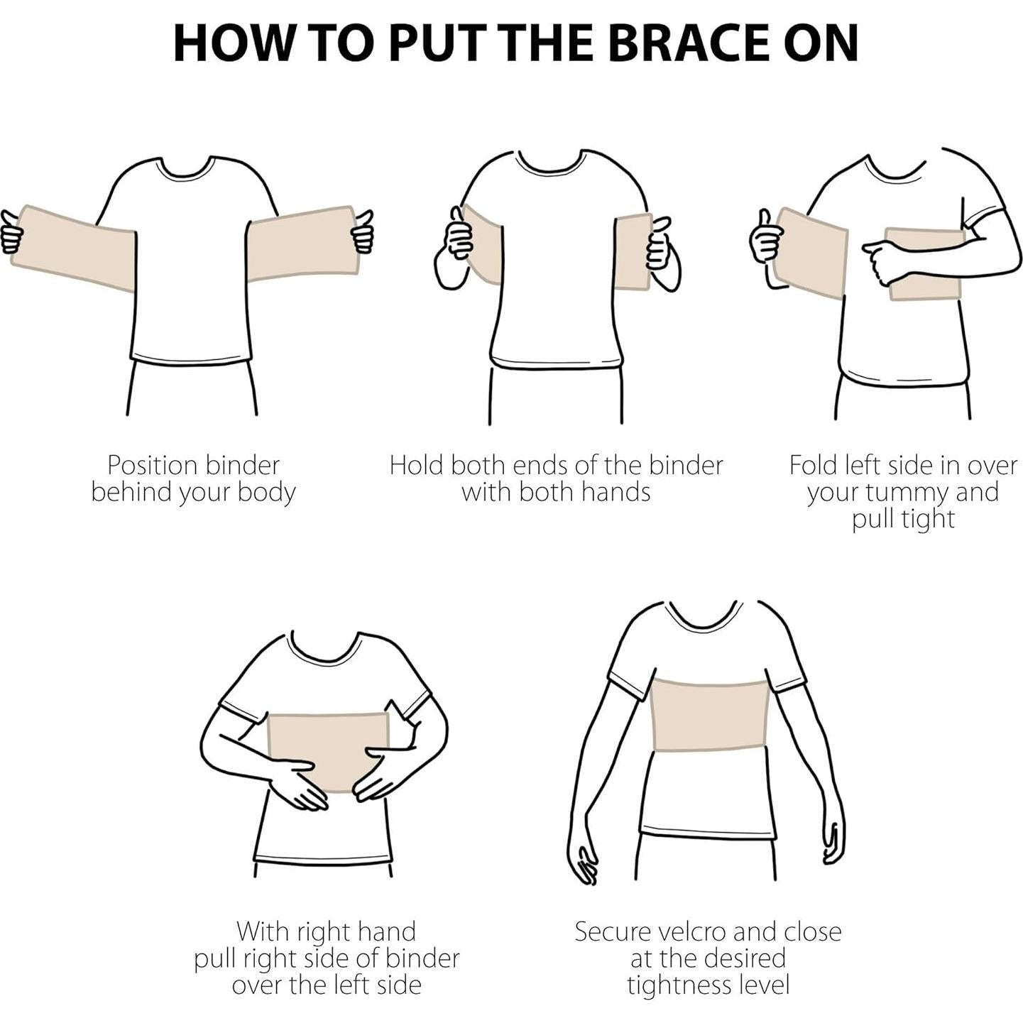 Faja de Soporte para Costillas ORTONYX Unisex S-M Beige