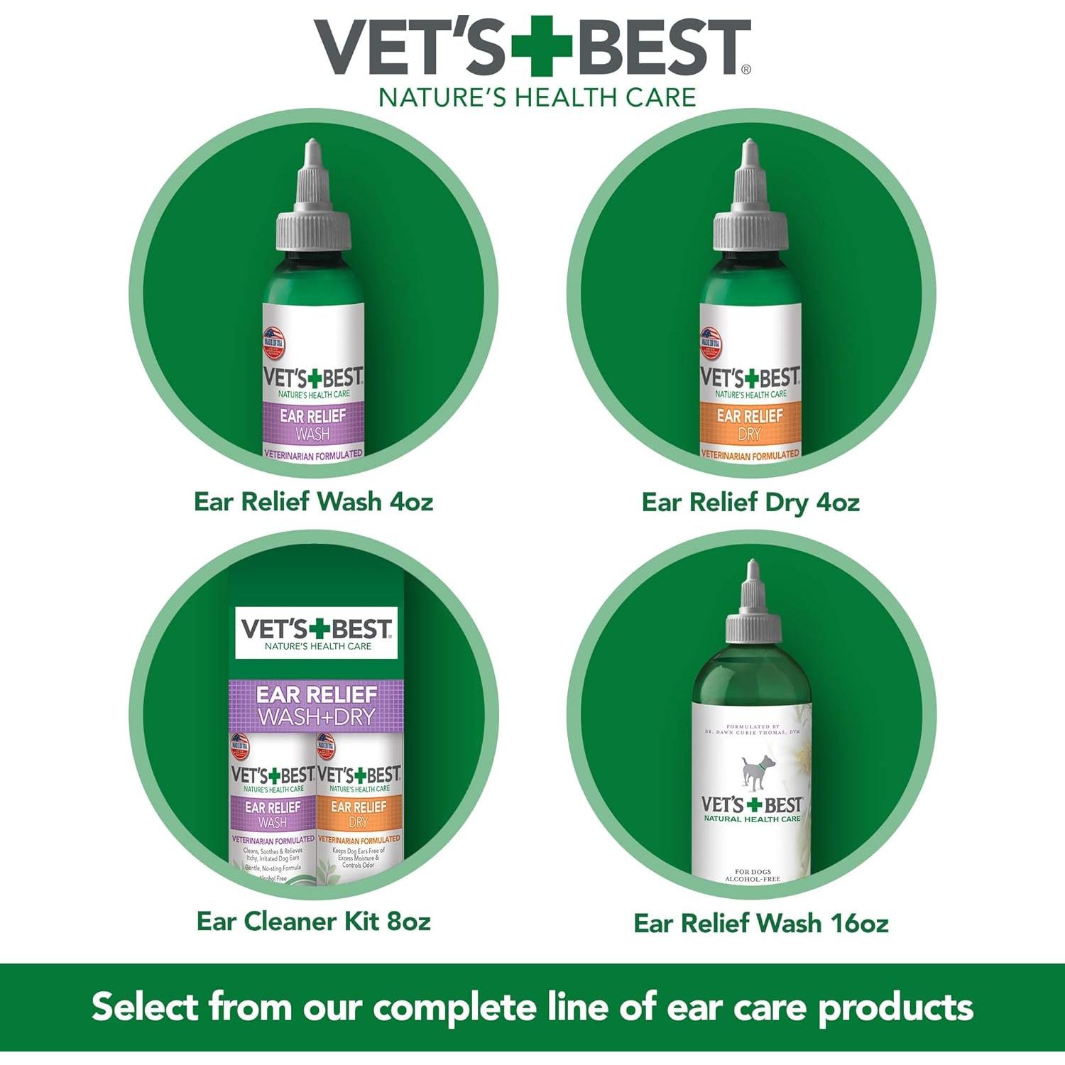 Alivio Seco para Oídos Vet's Best para Perros 113.4 g