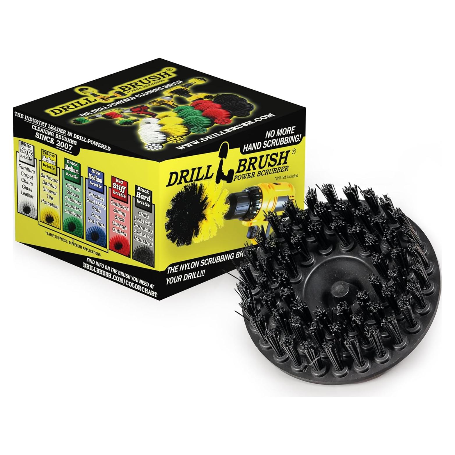 Cepillo de Limpieza de Parrilla Nylon Drill Brush 5" - Accesorio Eléctrico