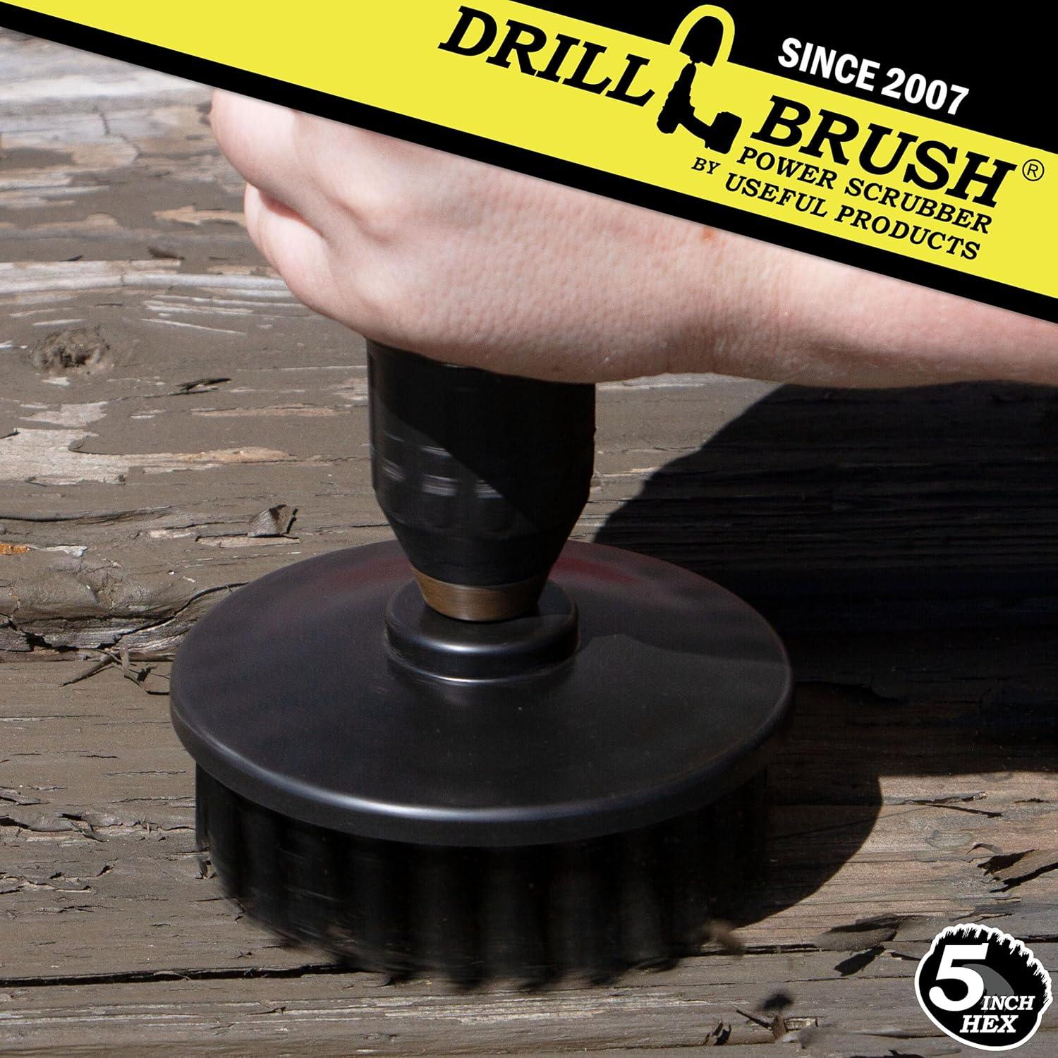 Cepillo de Limpieza de Parrilla Nylon Drill Brush 5" - Accesorio Eléctrico