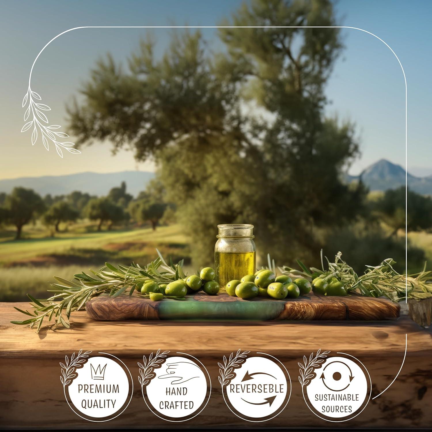 Tabla de Queso de Madera de Olivo Designium Vigor 39.9x23.1cm