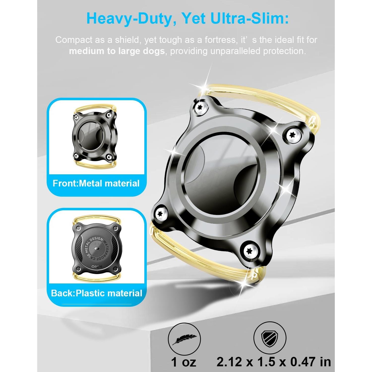 Soporte Airtag para Collar de Perro Palamede - Impermeable S