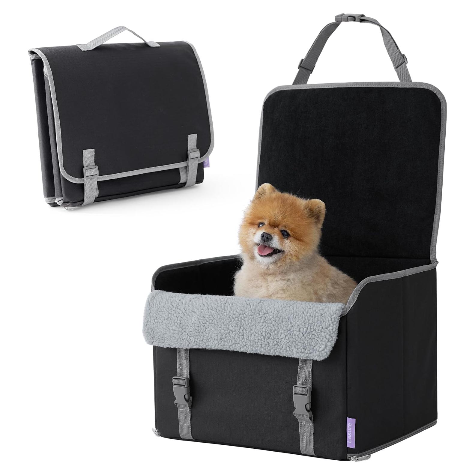 Asiento de Coche para Perros Lesure Negro Plegable 11.34kg