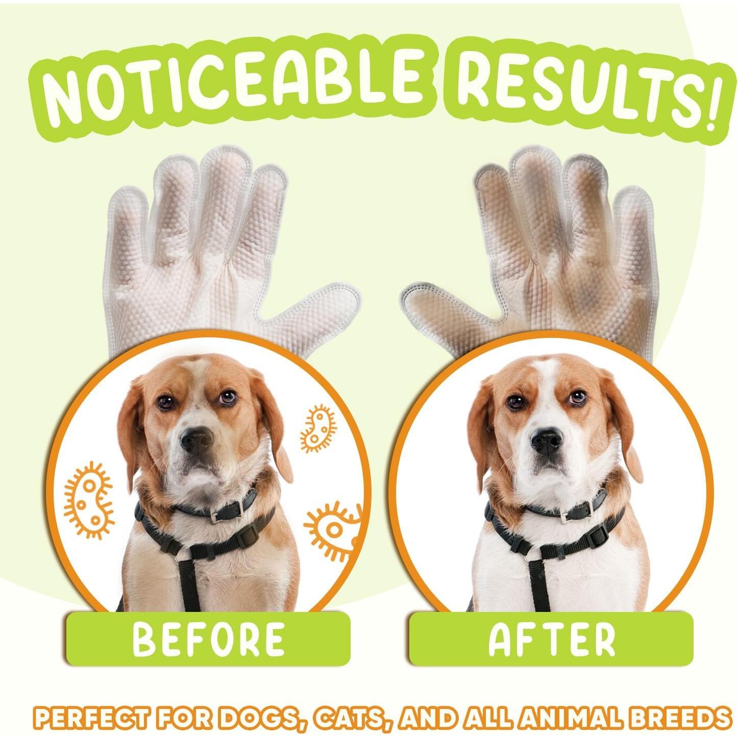 Toallitas de Guante para Mascotas GoEcoVita - 8 Paquete