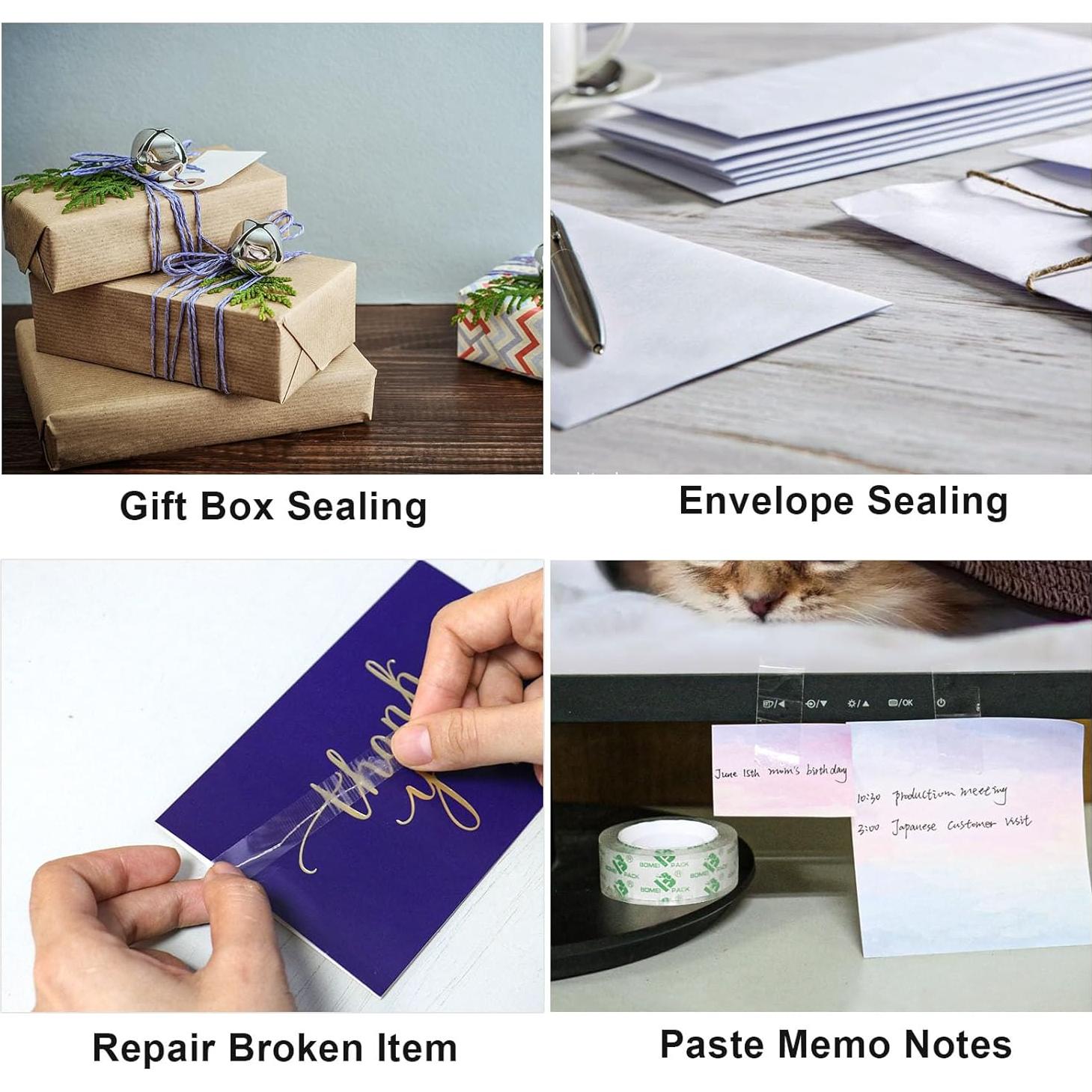 Cinta Transparente BOMEI PACK 36 Rollos 18mm x 25.4m