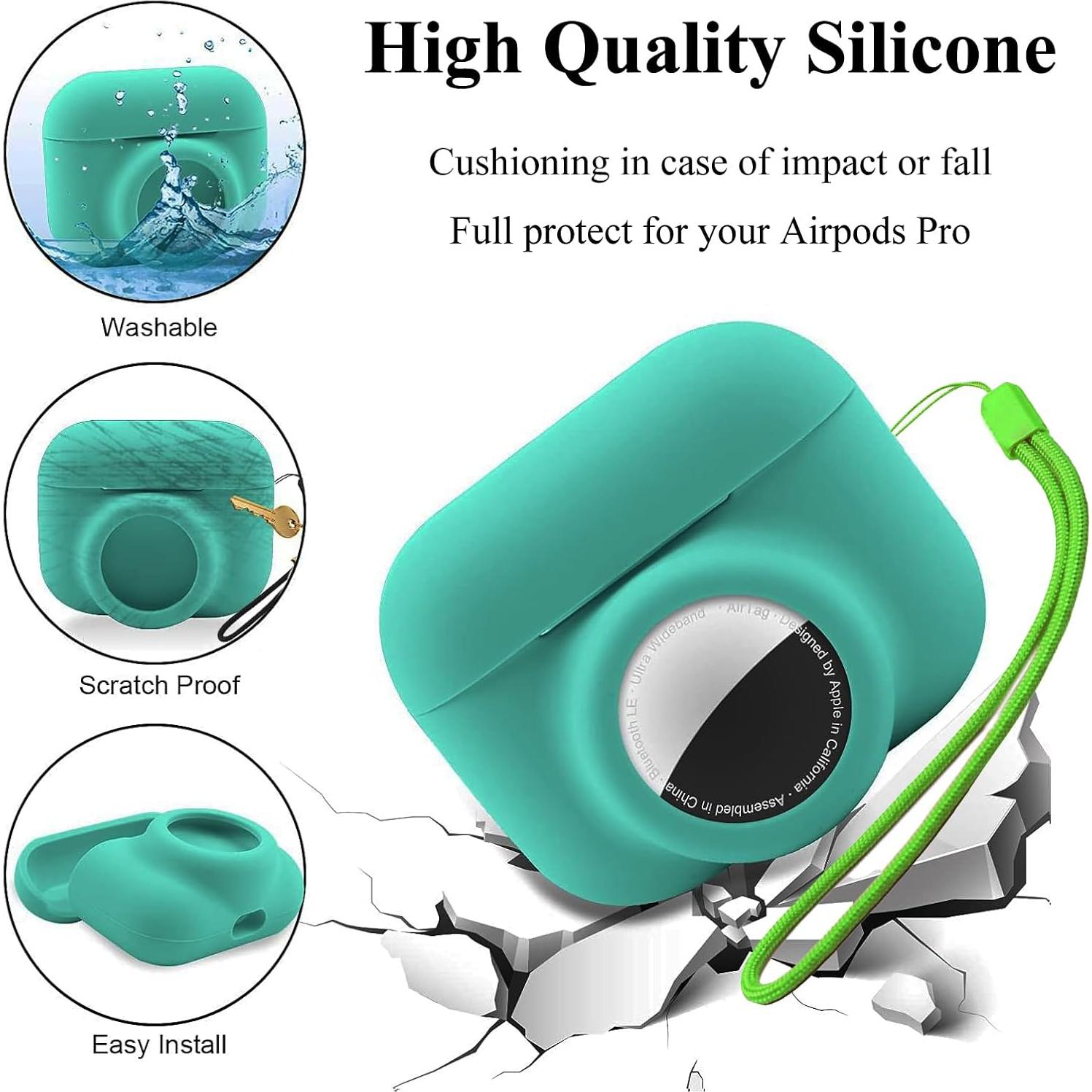 Funda Protectora 2 en 1 para AirPods Pro 2 Gen 2022 - Azul Aqua