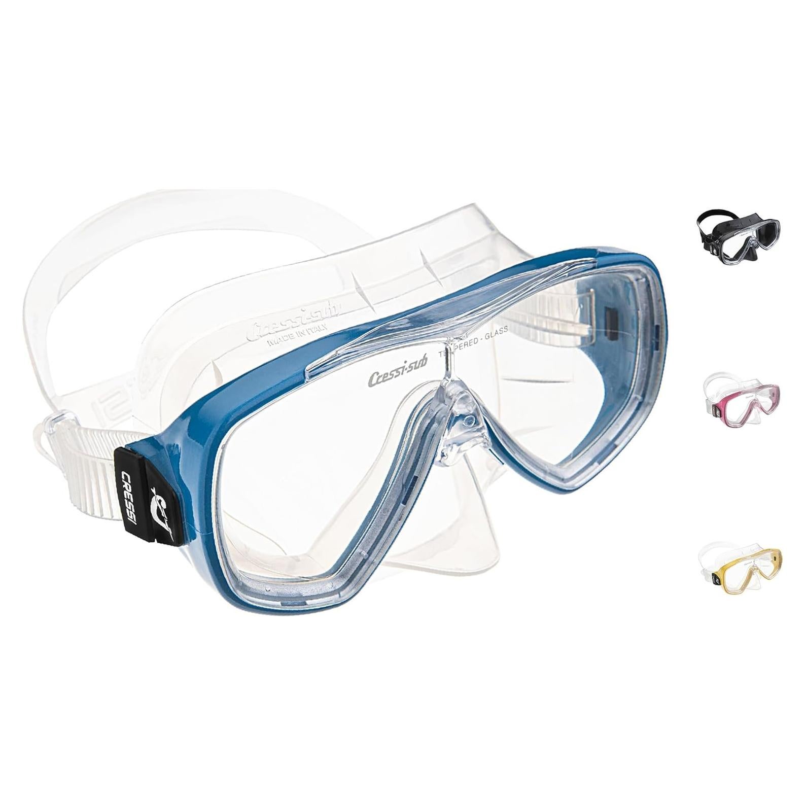 Máscara de Buceo Cressi Onda Azul Adulto Silicona