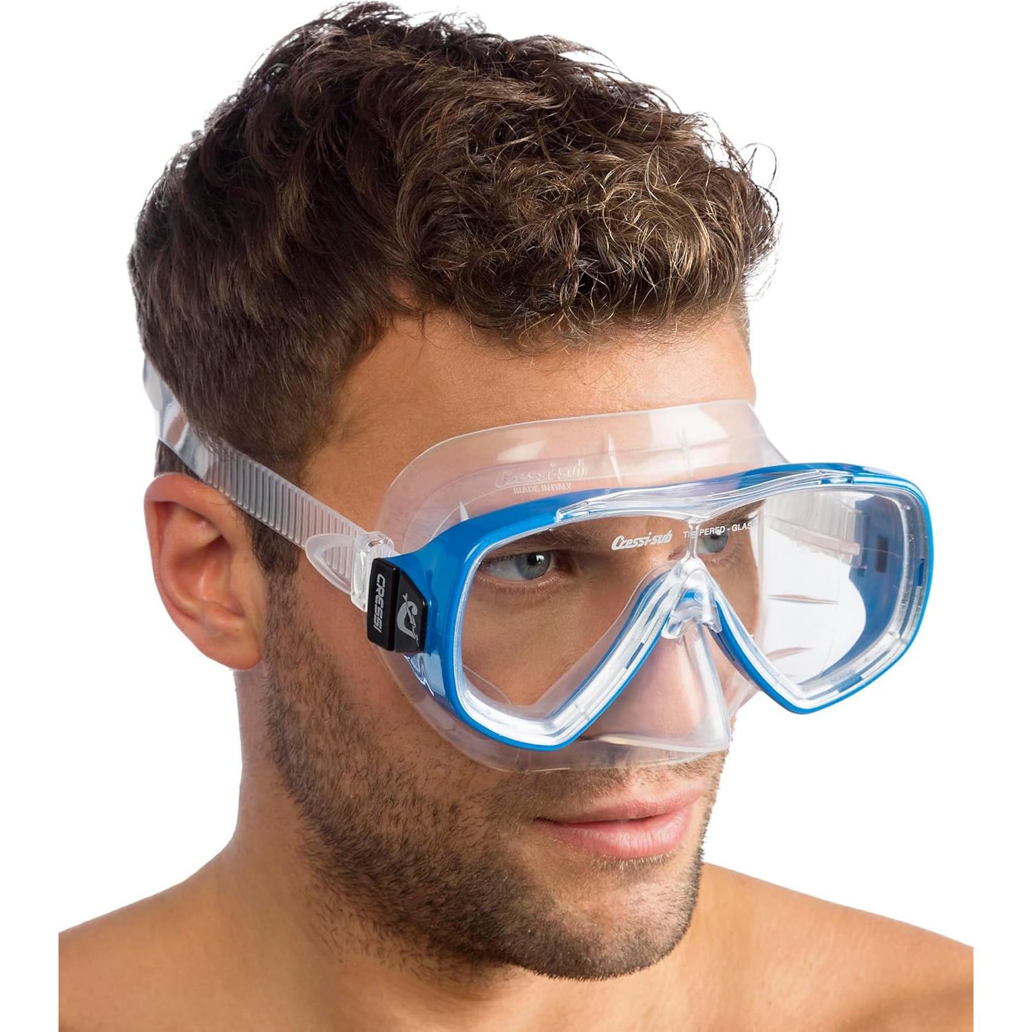 Máscara de Buceo Cressi Onda Azul Adulto Silicona