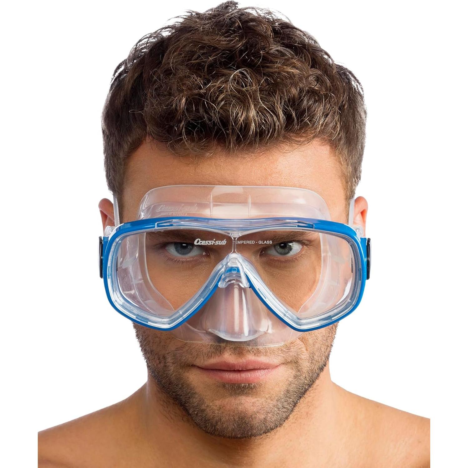 Máscara de Buceo Cressi Onda Azul Adulto Silicona