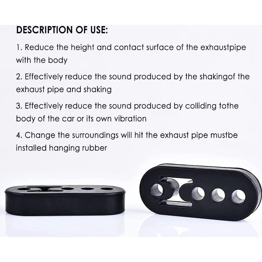 Soportes de Escape Ajustables OFBAND 12mm 2pcs para Coche