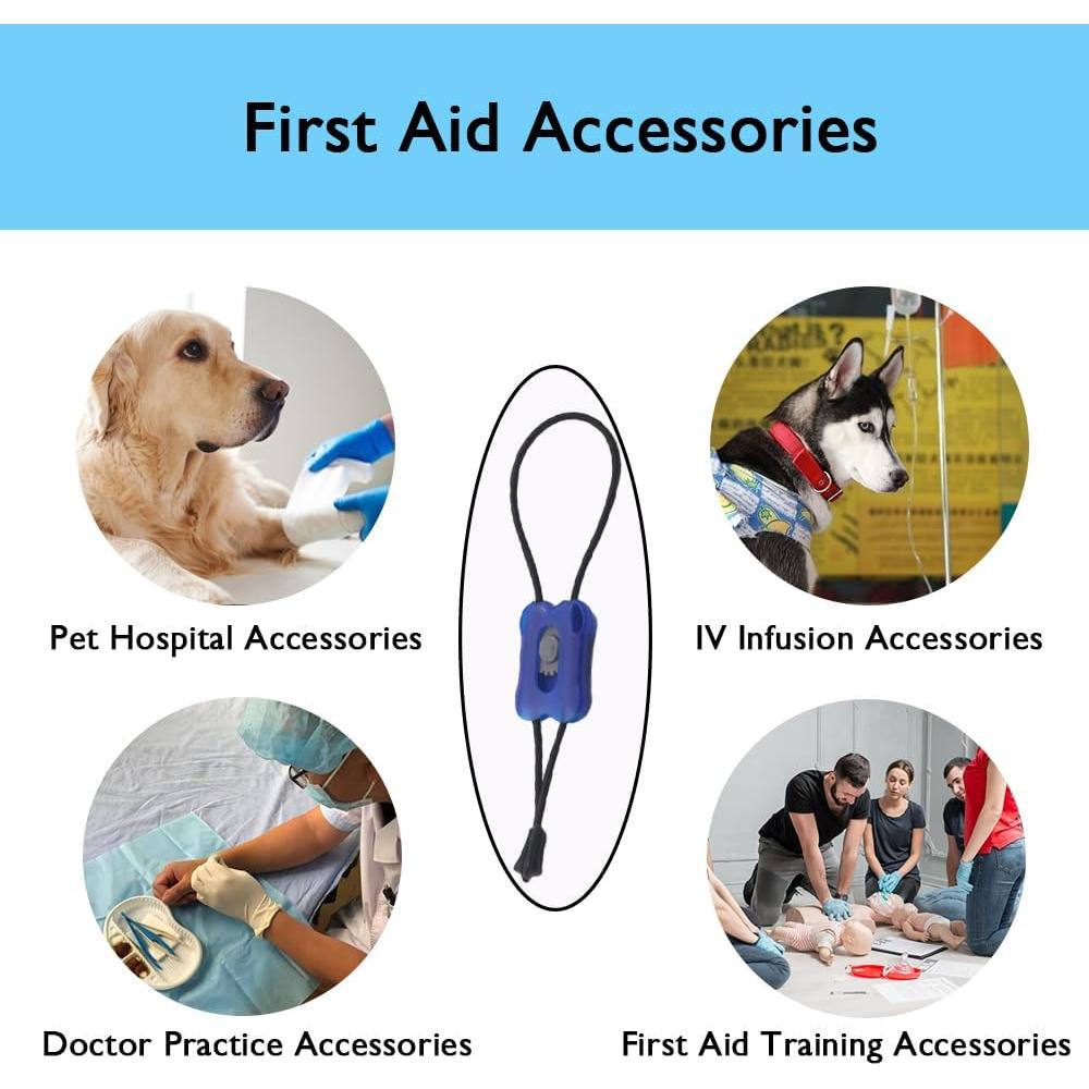 Torniquete para Mascotas MESINURS - Liberación Rápida Azul