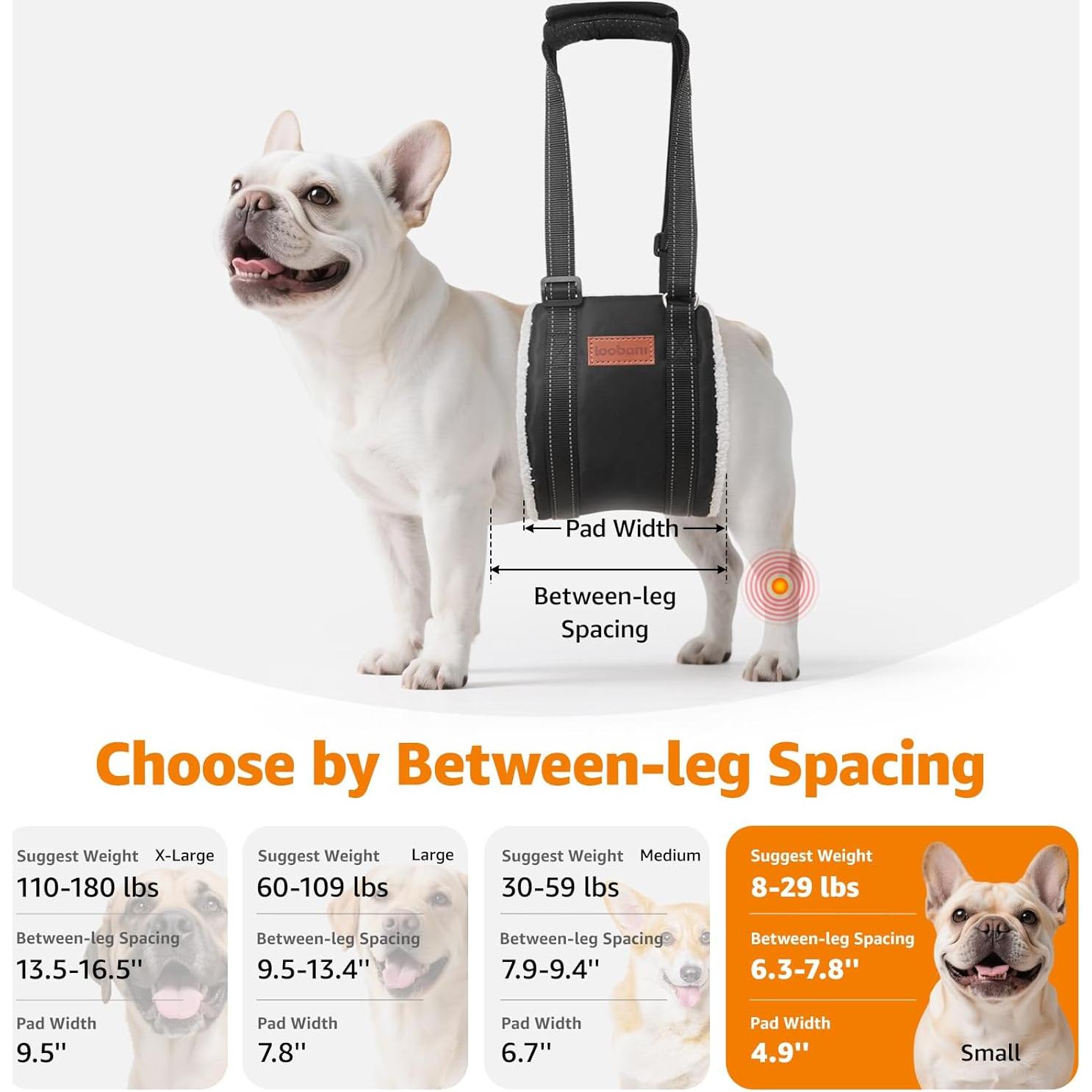 Sling Portátil para Perros Loobani - Soporte de Cadera Pequeño