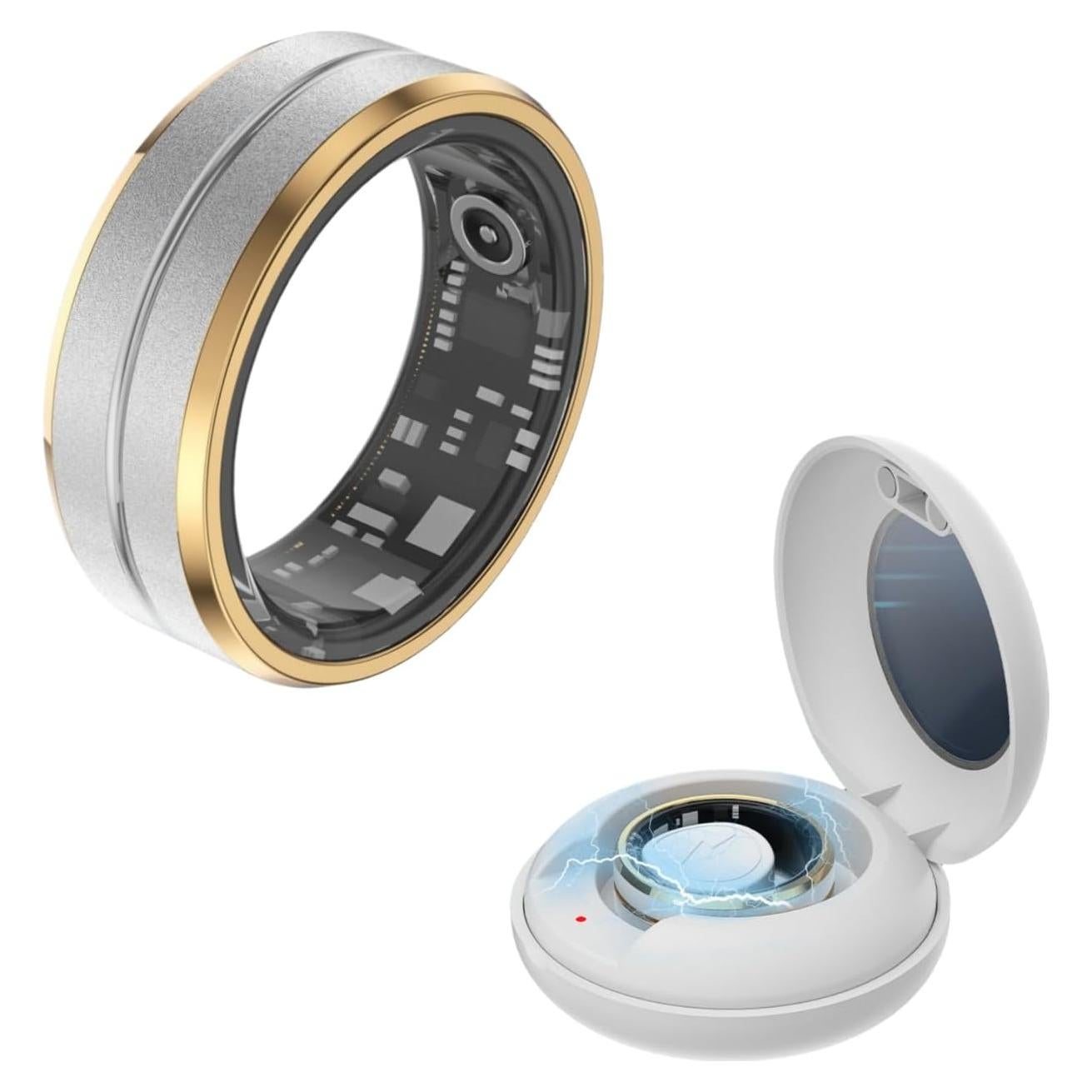 Anillo Inteligente Buoikik 5ATM con Monitoreo de Salud y Fitness