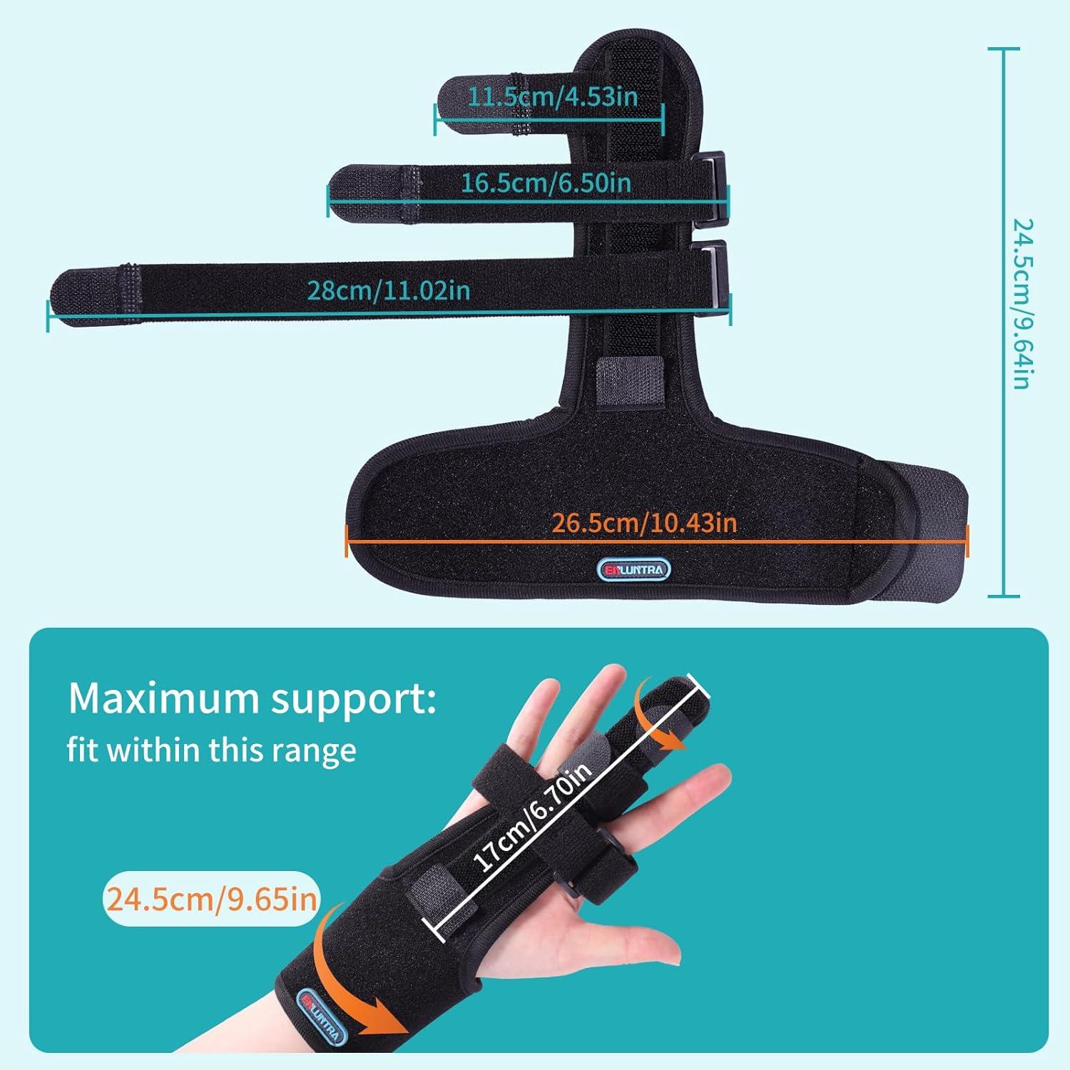 Férula ajustable para dedo en gatillo ENLUNTRA - Negro