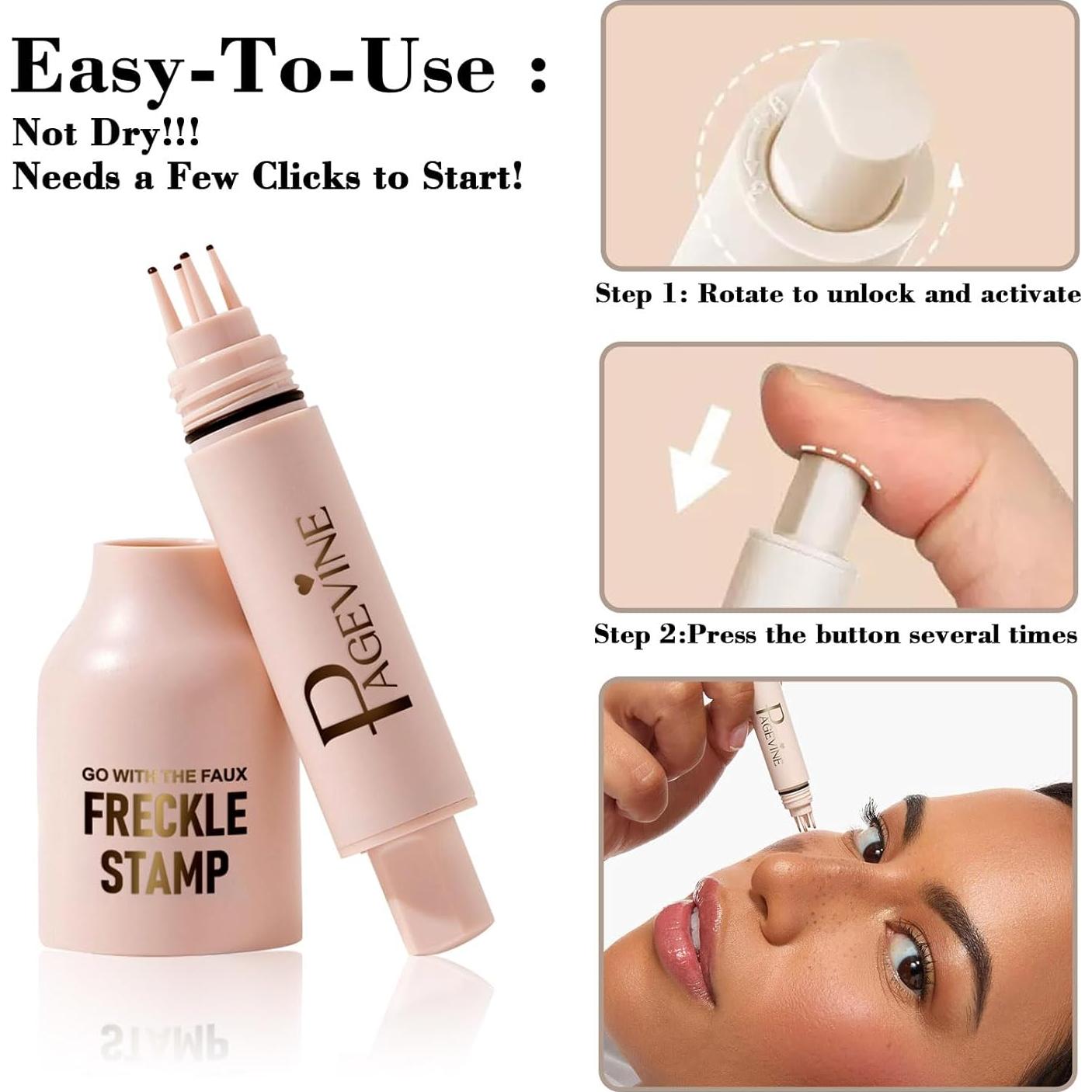 Lápiz de Pecas Falsas Upgrade - Maquillaje Impermeable Claro