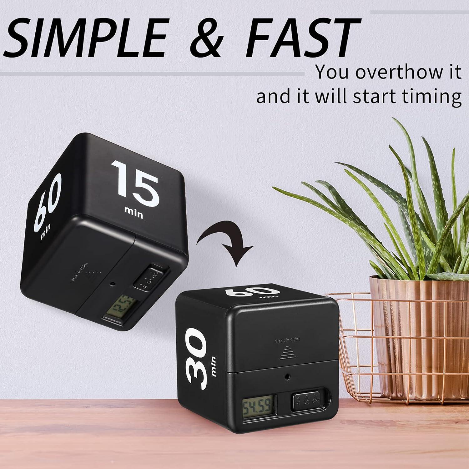 Temporizadores de Cubo Weewooday 2 Piezas 1-60 Minutos