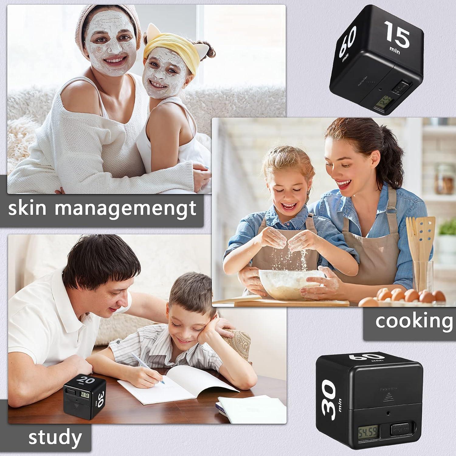 Temporizadores de Cubo Weewooday 2 Piezas 1-60 Minutos