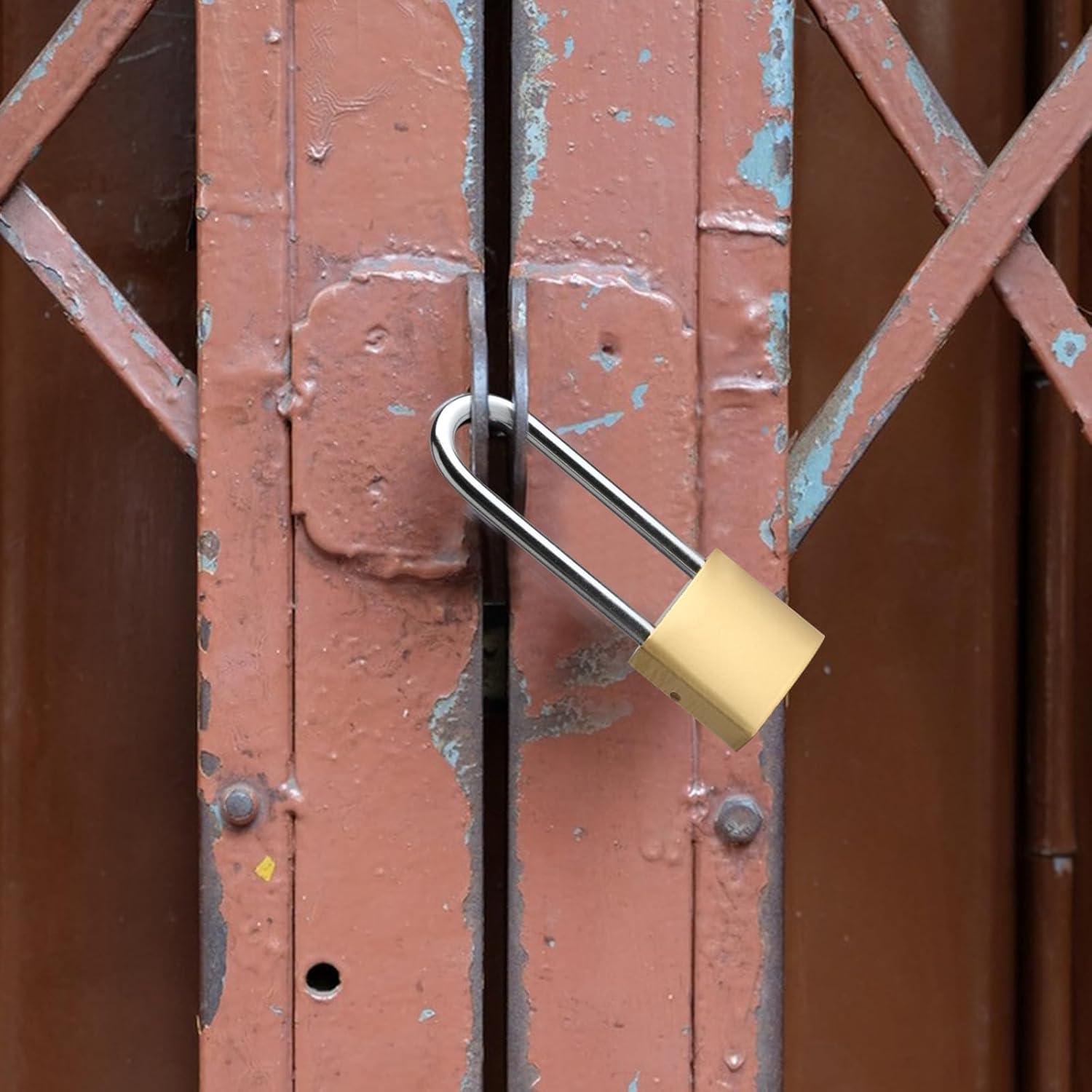 Juego de 4 Candados con Llave QBXMY7 8.6 cm Resistente