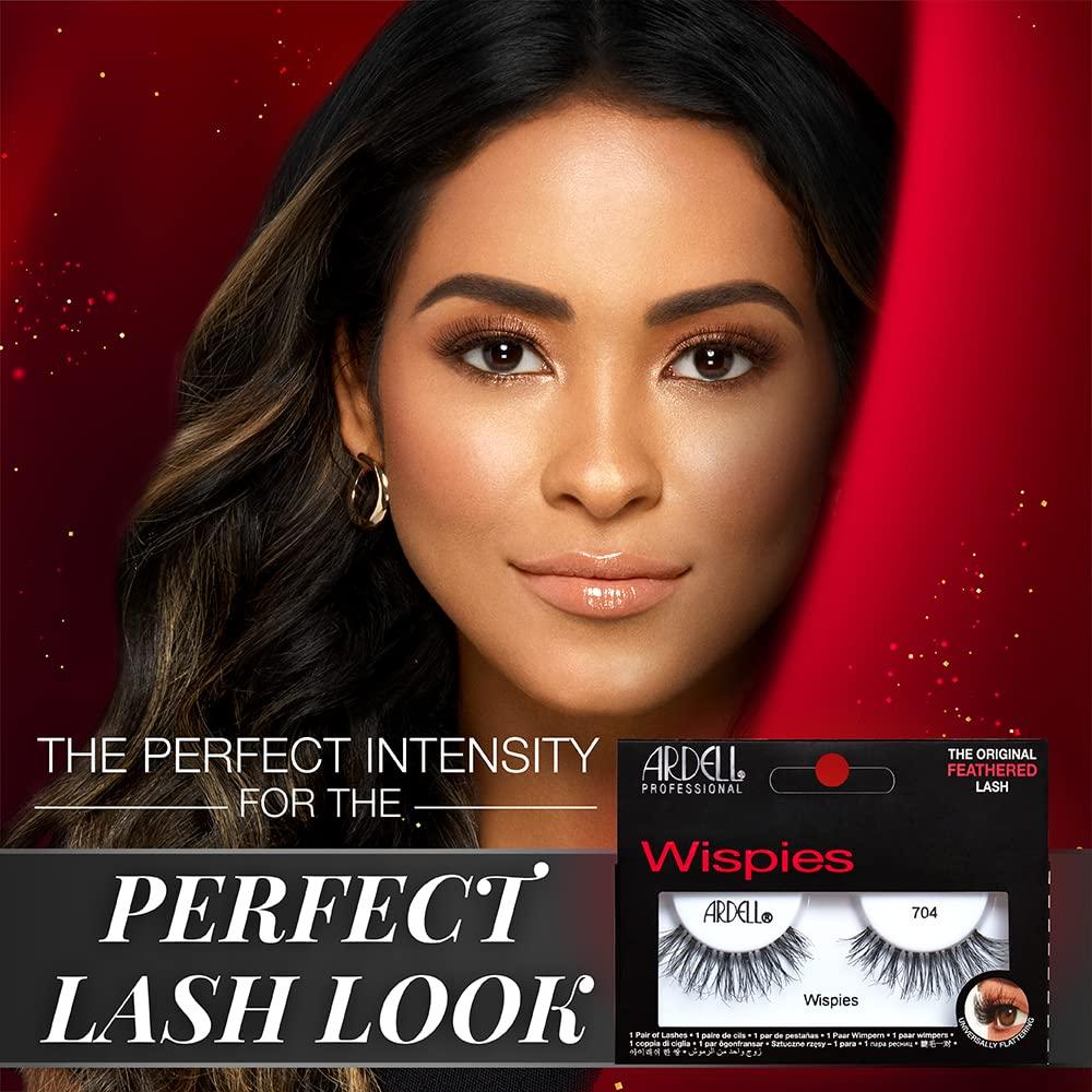 Pestañas Postizas Ardell Wispies 704 - 1 Par, Diseño Natural