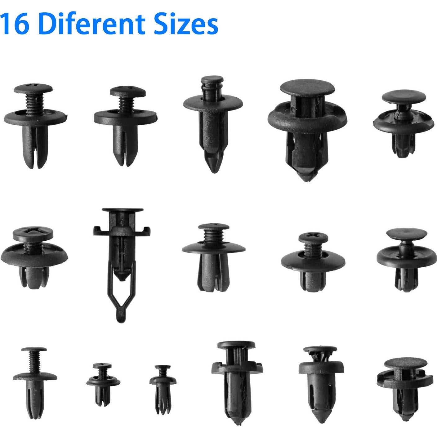 Kit de Clips de Retención de Automóvil 620Pcs Shineyoo - 16 Tamaños