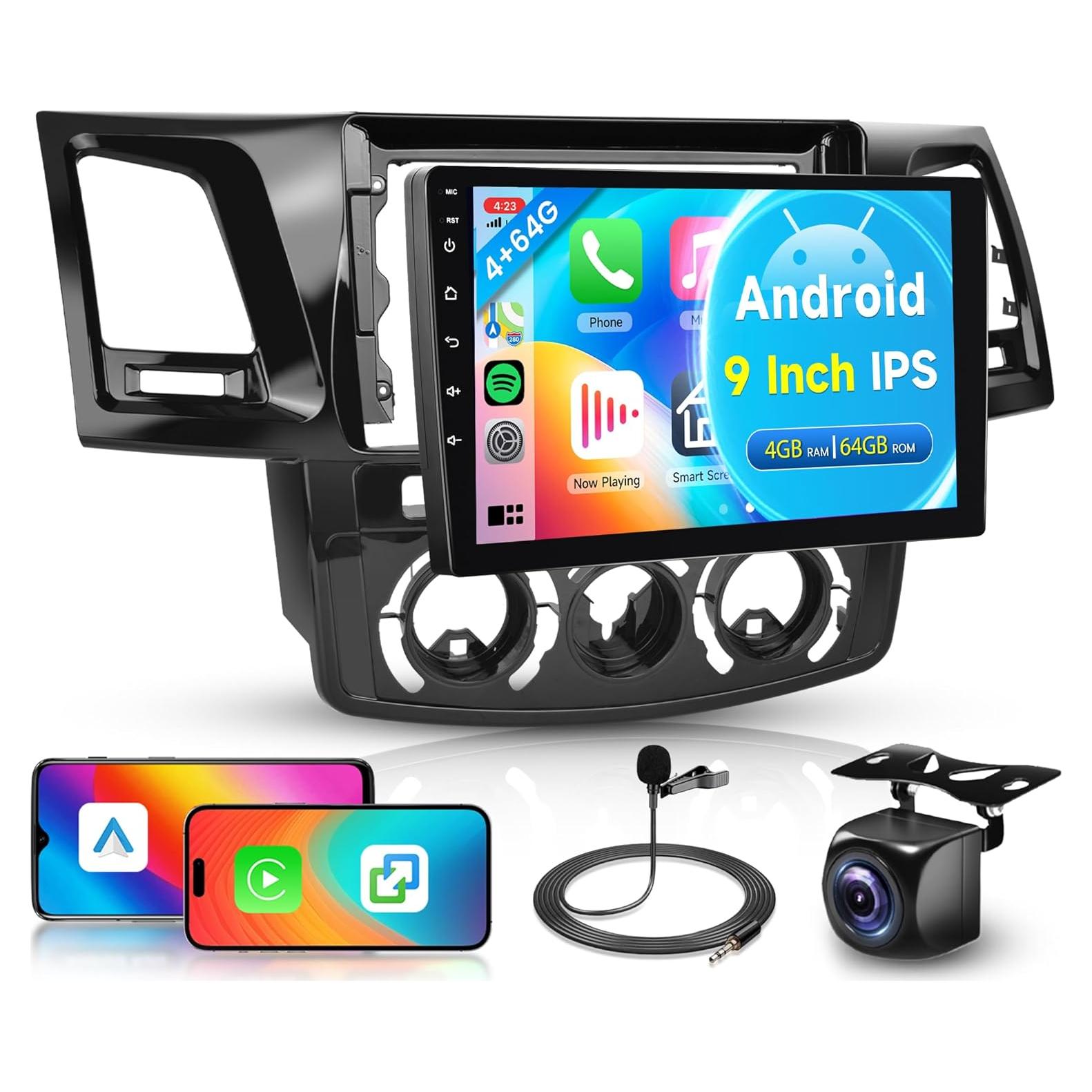 Estéreo de coche Rimoody Android 9" para Toyota HILUX 2005-2014