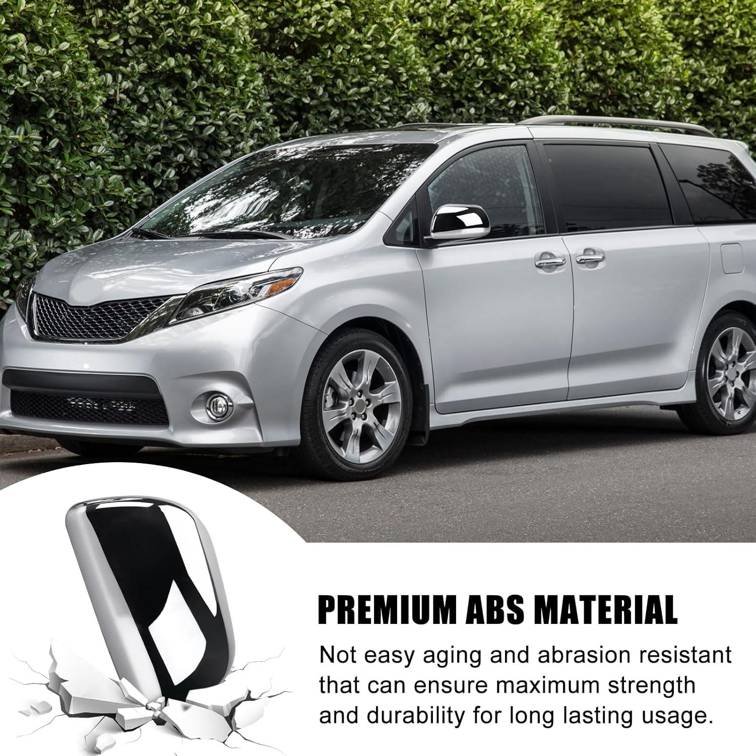 Cubiertas de Espejo Lateral Cromo Sportuli para Toyota Sienna 2011-2019