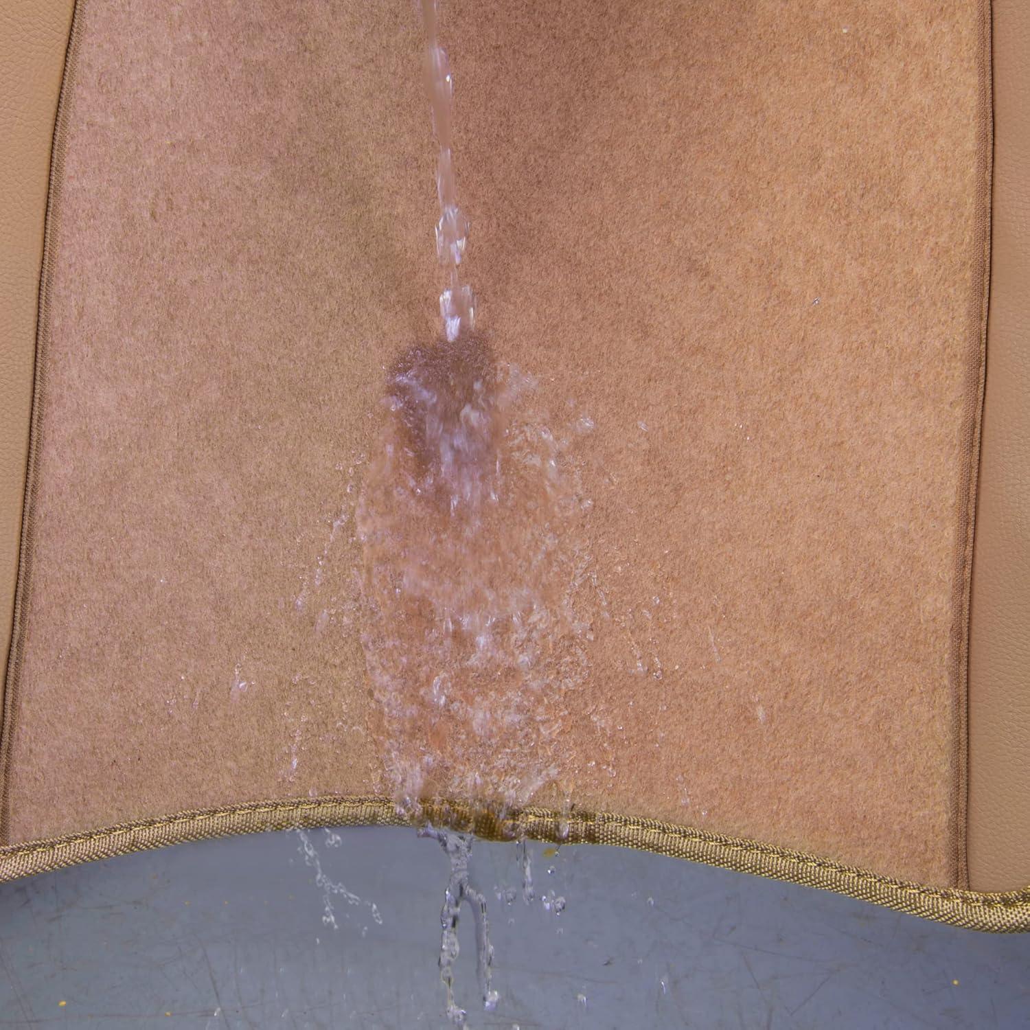 Alfombrillas de Piso de Coche CAR PASS Beige Universales 4 Piezas