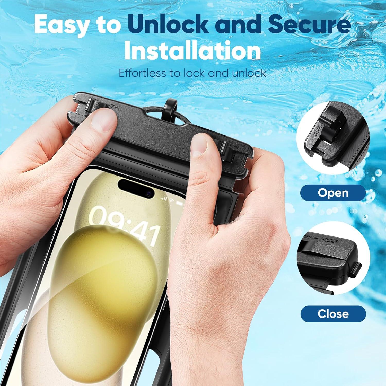 Funda Impermeable MINSLIS BG02 Doble Almacenamiento 6.9"