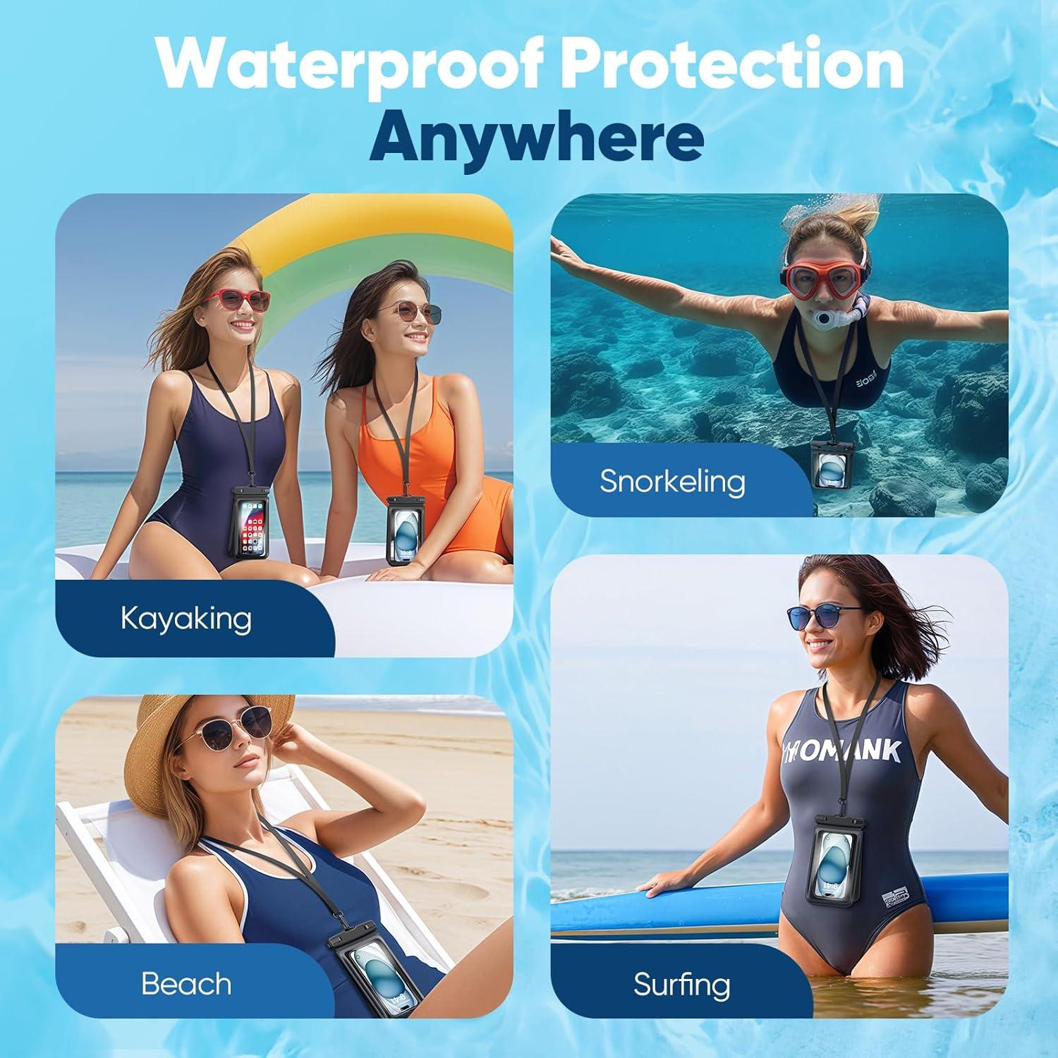 Funda Impermeable MINSLIS BG02 Doble Almacenamiento 6.9"