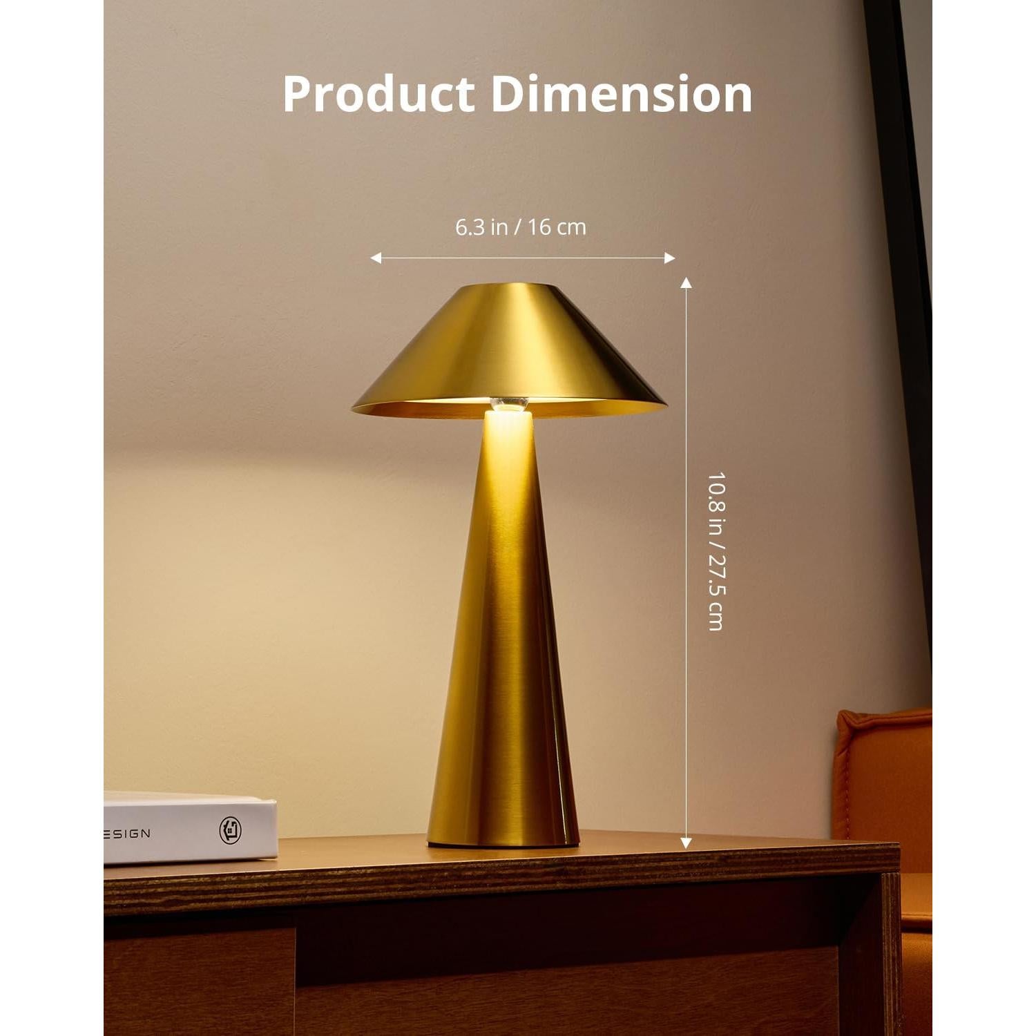 Lámpara de Mesa Inalámbrica Bojim 28 cm LED Recargable IP54