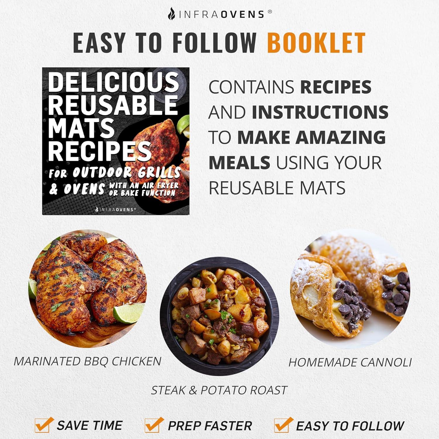 Alfombrillas Reutilizables para Parrilla INFRAOVENS Pro XL 25.4cm