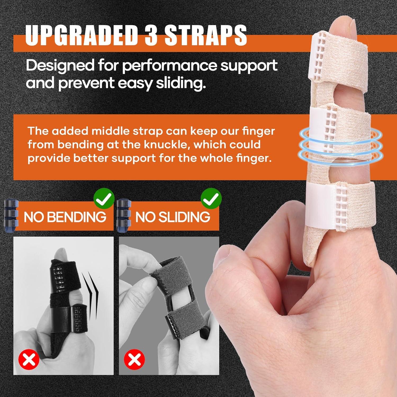 Férula para Dedo Beige Braceel 2 Pcs Soporte Artritis