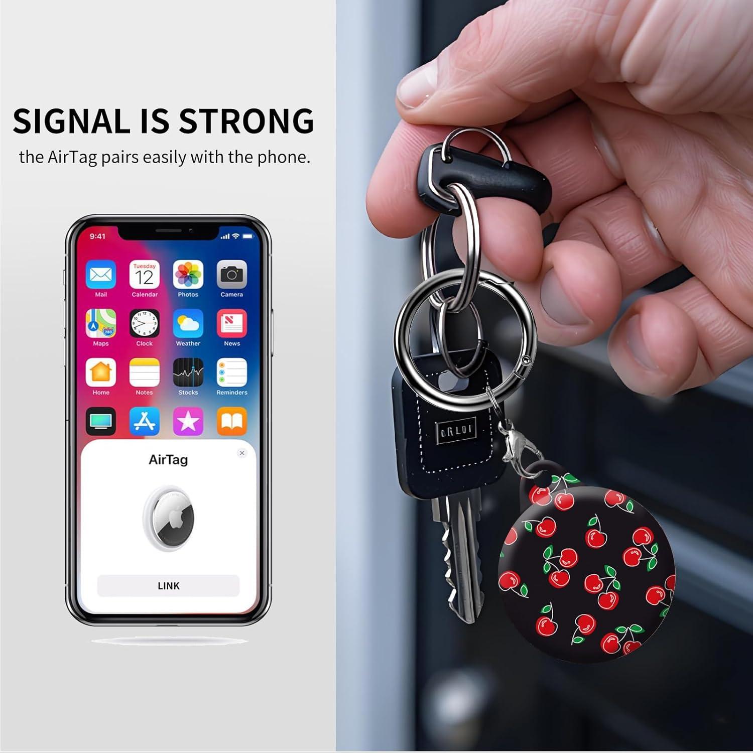 Soporte para AirTag AKPZV con cubierta anti-rayones - Uso múltiple