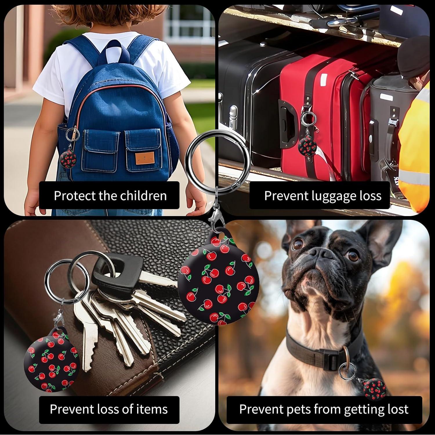 Soporte para AirTag AKPZV con cubierta anti-rayones - Uso múltiple