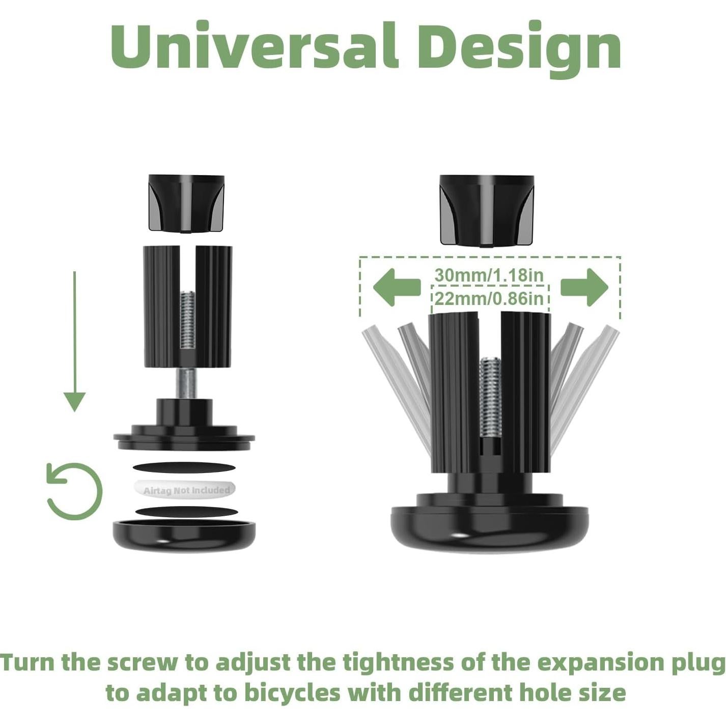 Soporte Antirrobo para AirTag EFEALL en Bicicleta 22-30mm