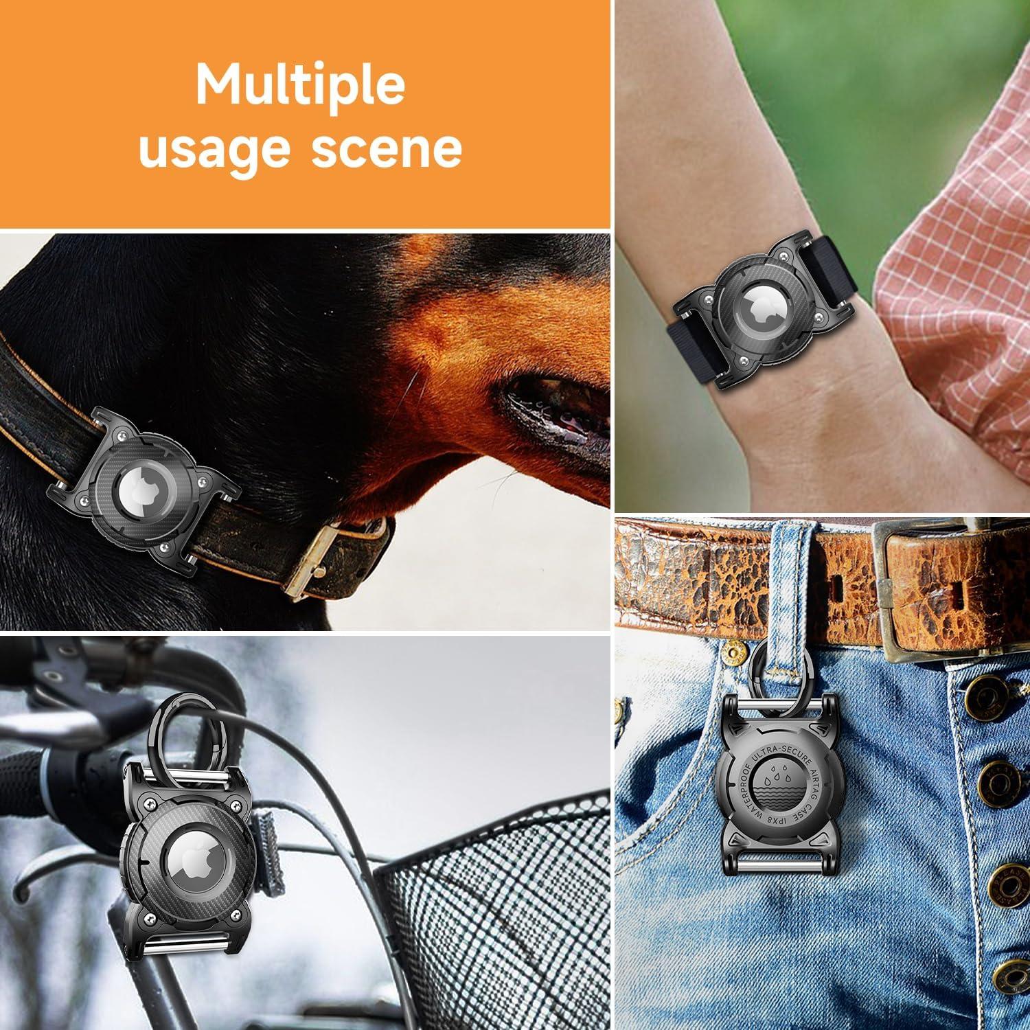 Soporte para Collar de Perro Airtag Sichy Impermeable Azul