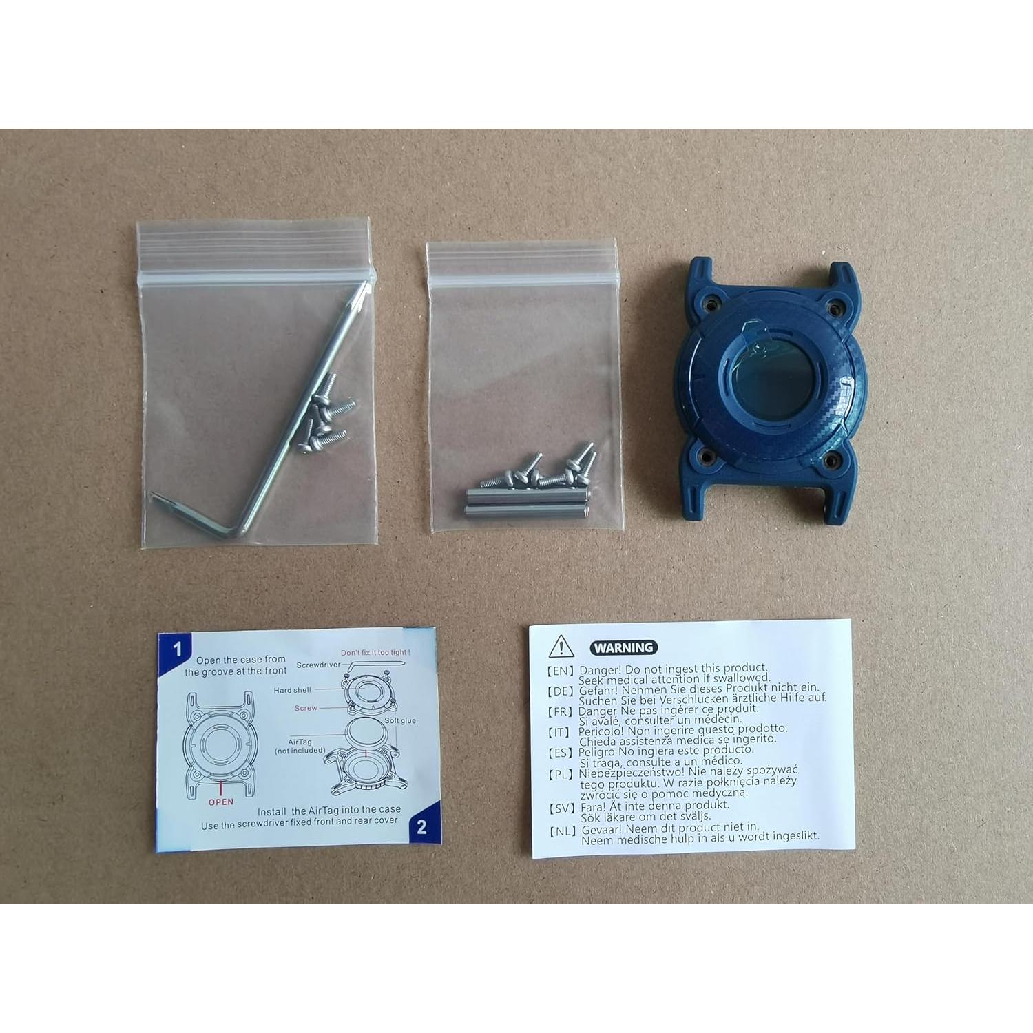 Soporte para Collar de Perro Airtag Sichy Impermeable Azul