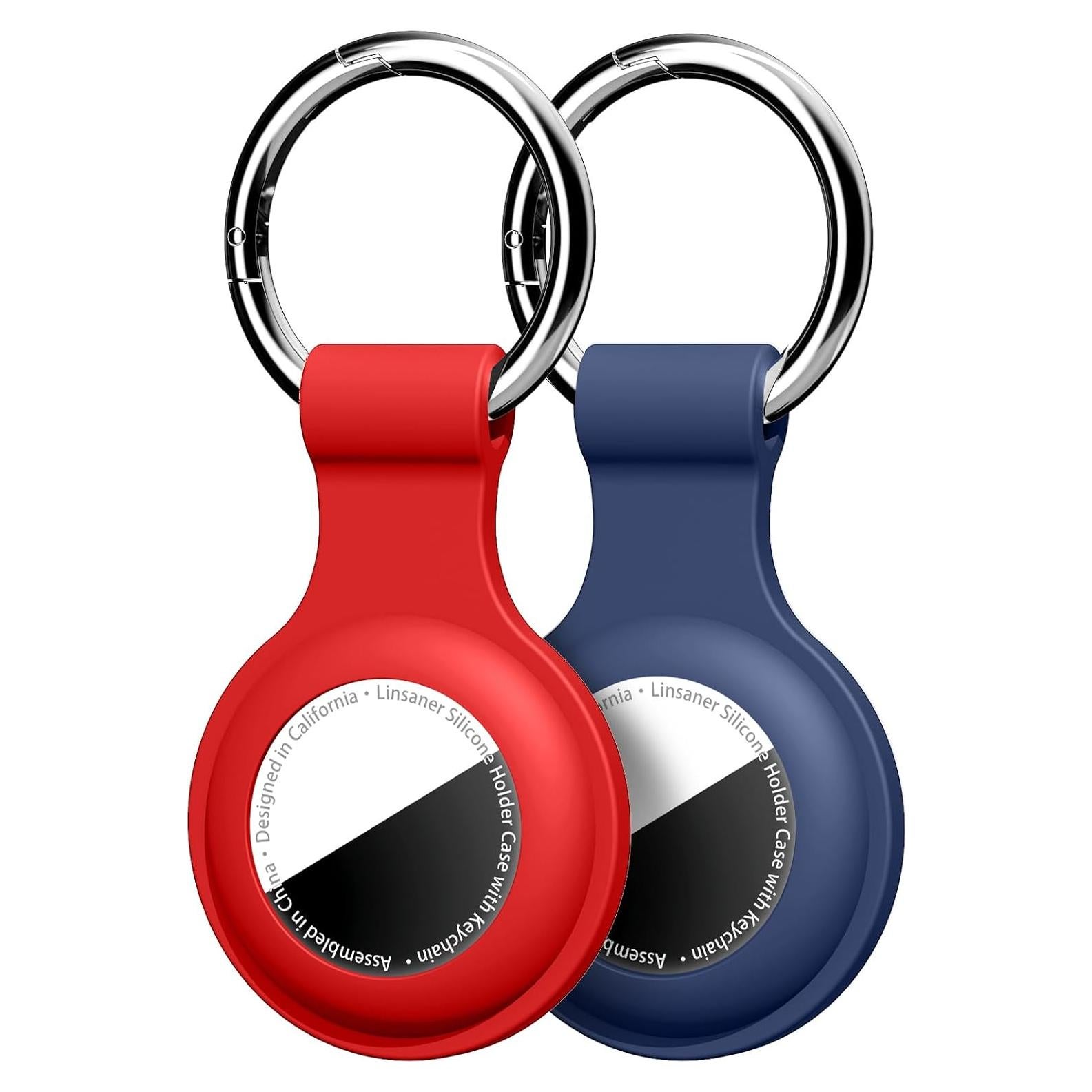 Soporte para AirTag Linsaner 2 Pack Silicona A Prueba de Golpes