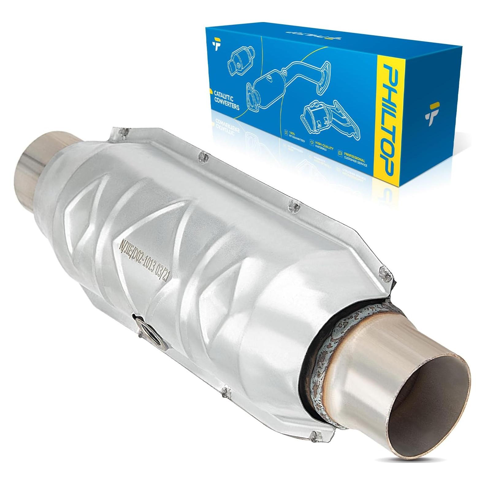 Convertidor Catalítico PHILTOP 2.5" Universal de Acero Inoxidable