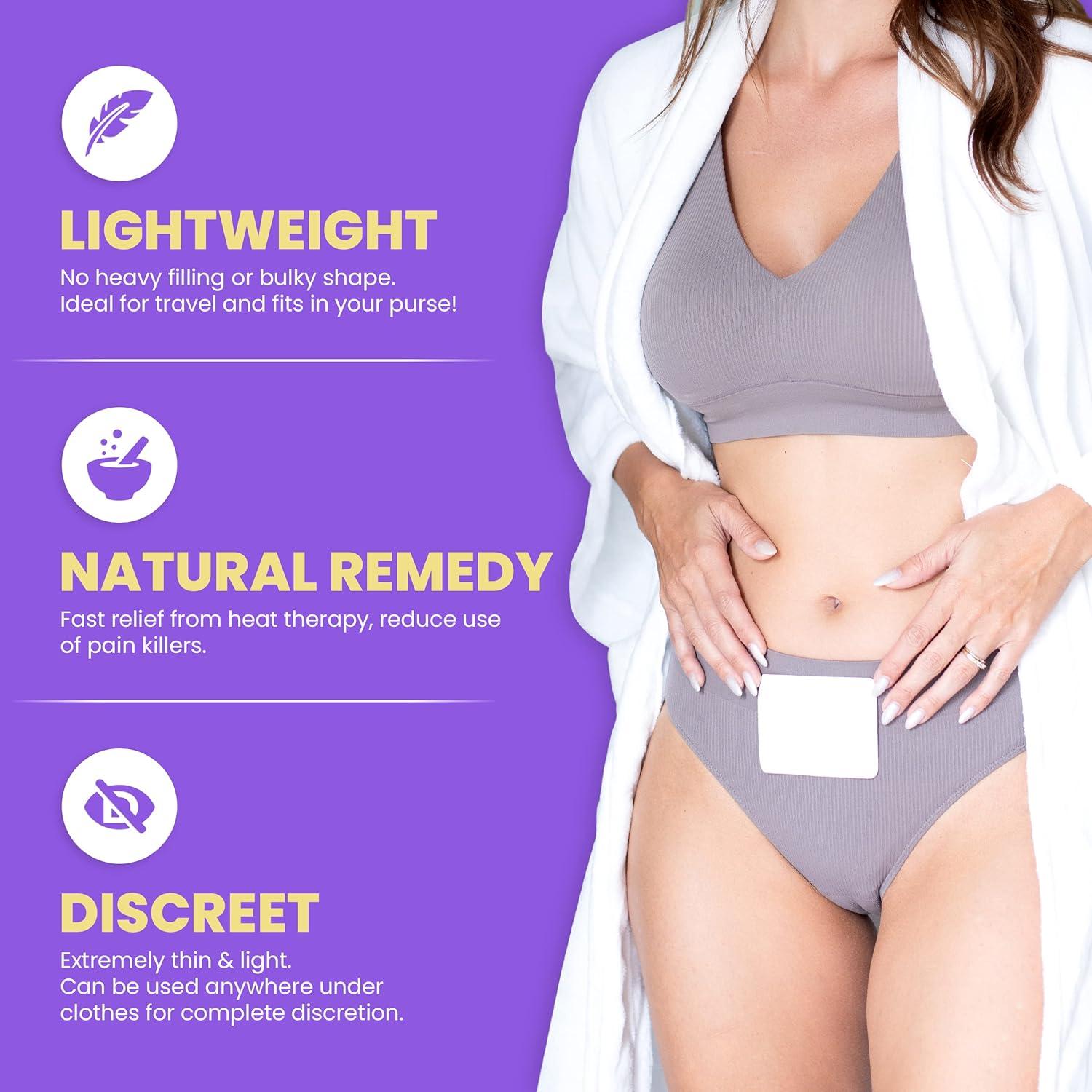 Parches Térmicos Menstruales SunnyBay, 10 Unidades, 6.99x8.89cm