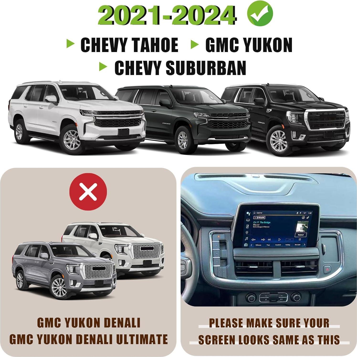 Organizador de Consola y Bandeja Tablero Muslogy 2PCS para GMC Yukon 2021-2024